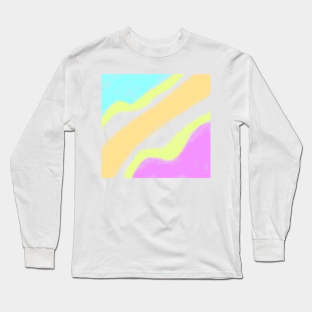 Colorful watercolor abstract texture art design Long Sleeve T-Shirt by Artistic_st